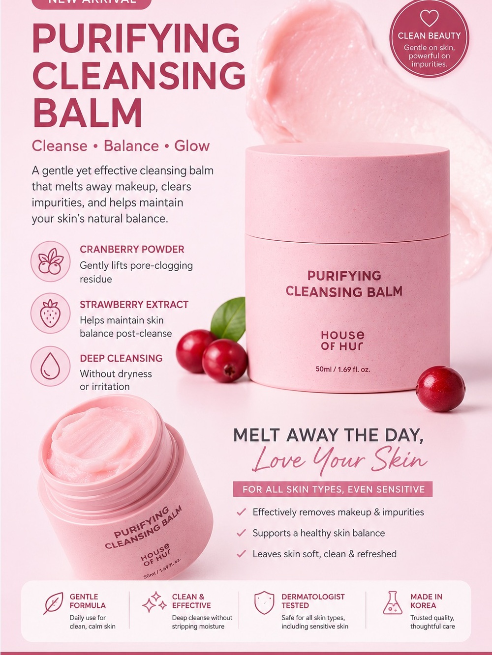 Purifying Cleansing Balm — Pink